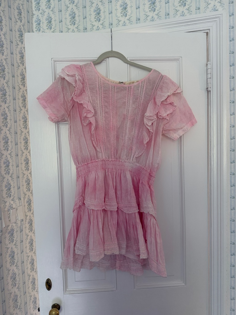 Loveshackfancy Pink Hand Dye Natasha Dress